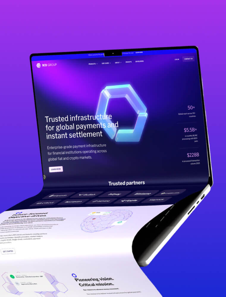 BCB Group — digital payments website