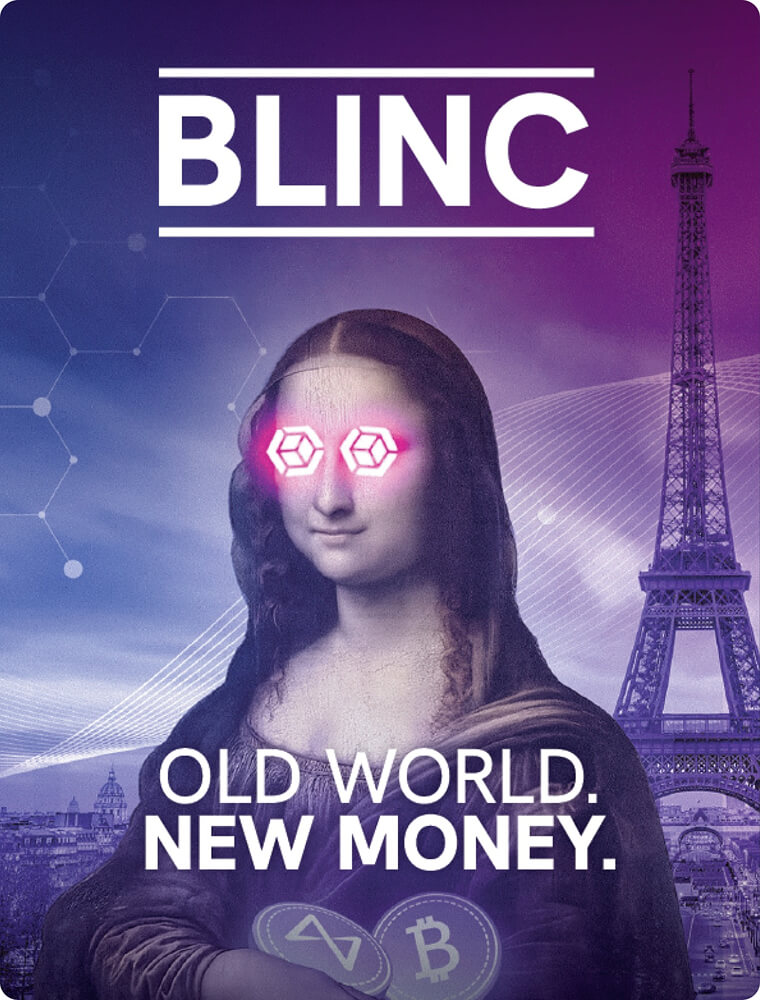 BCB Group — BLINC Old World New Money campaign