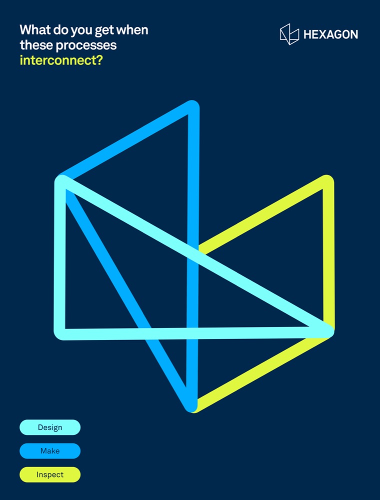 Hexagon — connected processes campaign graphic