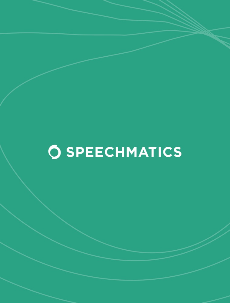 Speechmatics — brand identity graphic